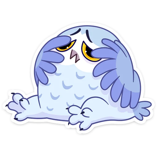 😩 Стикер «Сова Плюша • Plush Owl» для Telegram