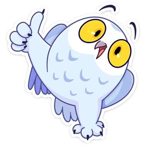 👍 Стикер «Сова Плюша • Plush Owl» для Telegram