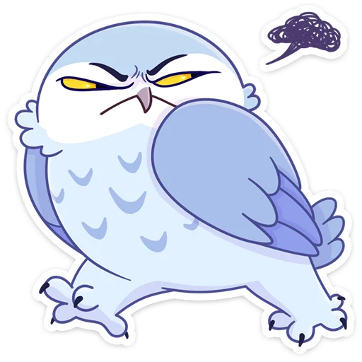😒 Стикер «Сова Плюша • Plush Owl» для Telegram