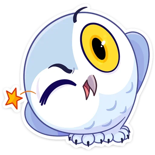 😉 Стикер «Сова Плюша» для Telegram