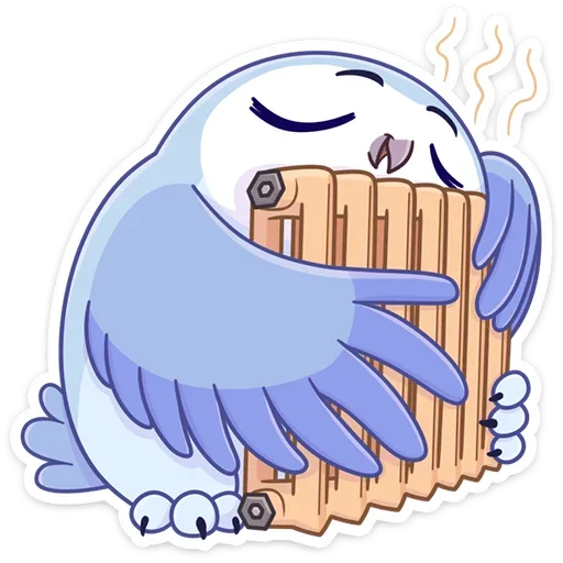 🥶 Стикер «Сова Плюша» для Telegram