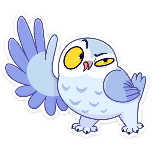 👋 Стикер «Сова Плюша» для Telegram