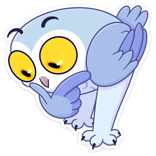 🤔 Стикер «Сова Плюша» для Telegram