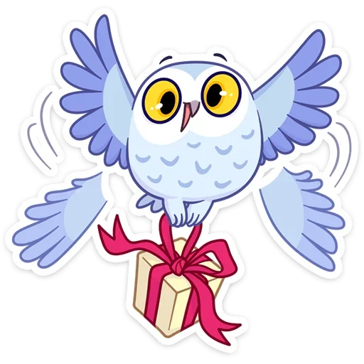 🎁 Стикер «Сова Плюша» для Telegram