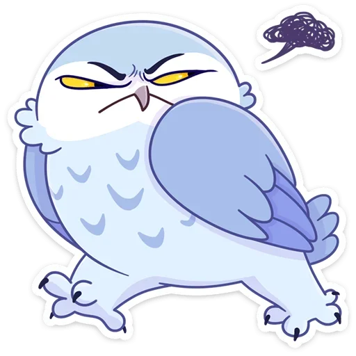 😒 Стикер «Сова Плюша» для Telegram