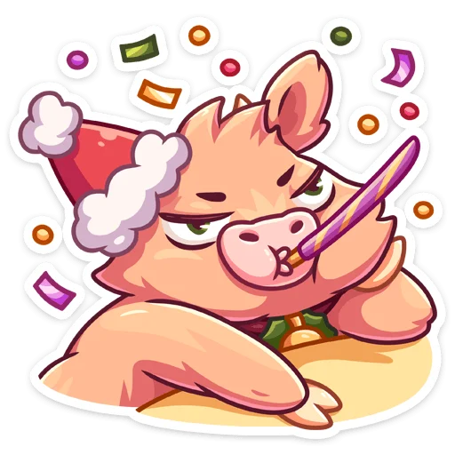 🥳 Стикер «Плюшик» для Telegram