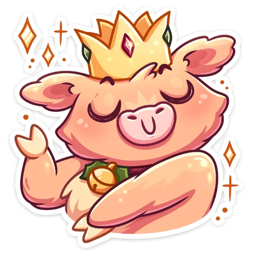 👑 Стикер «Плюшик» для Telegram