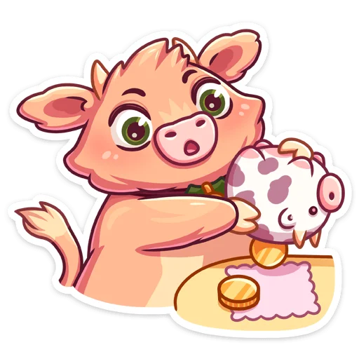 💰 Стикер «Плюшик» для Telegram