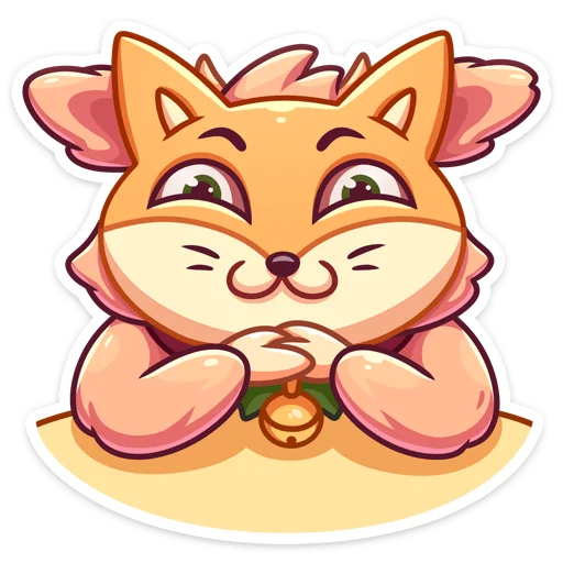 🦊 Стикер «Плюшик» для Telegram