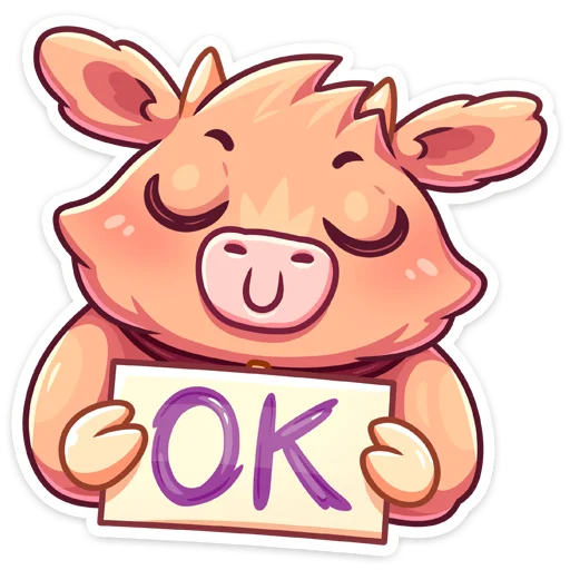 👌 Стикер «Плюшик» для Telegram
