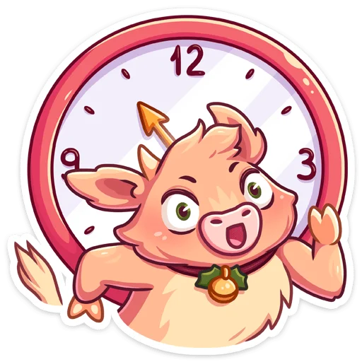 🕓 Стикер «Плюшик» для Telegram