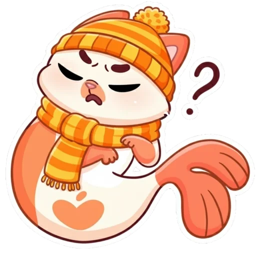 ❓ Стикер «Миу-мяу в шапке» для Telegram