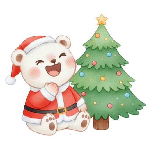 🎄 Стикер «Мишутка» для Telegram