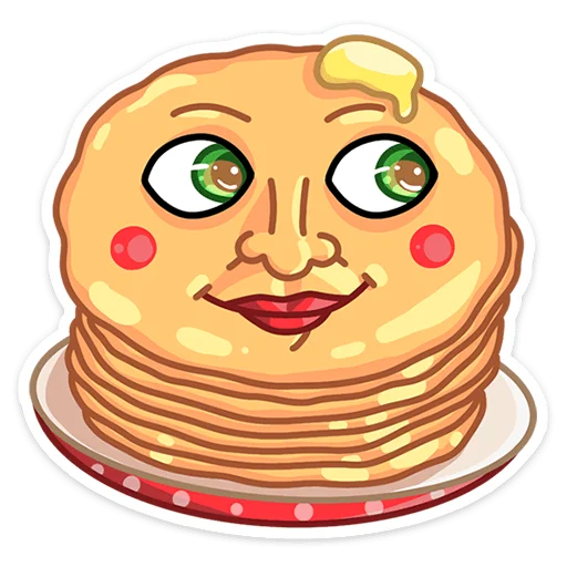 🌚 Стикер «Яства и пляски» для Telegram