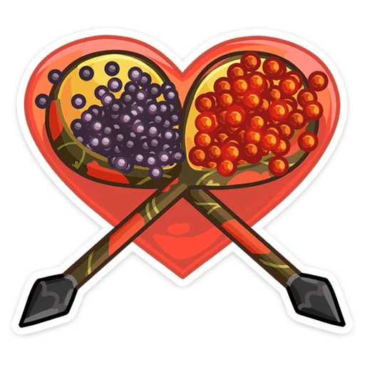 ❤️ Стикер «Яства и пляски» для Telegram