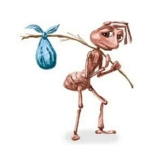 🐜 Стикер «плюхи» для Telegram