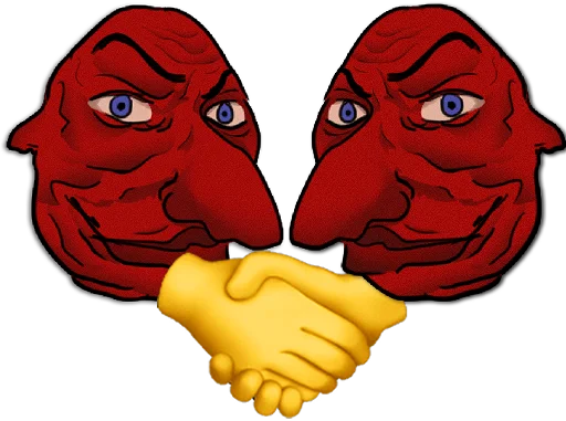 🤝 Стикер «золотой век» для Telegram