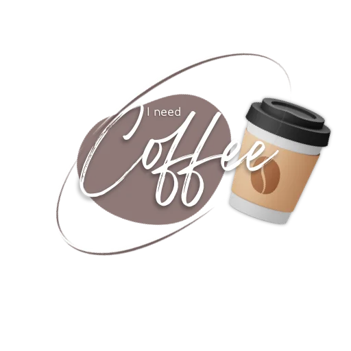 ☕️ Стикер «Пожелания» для Telegram