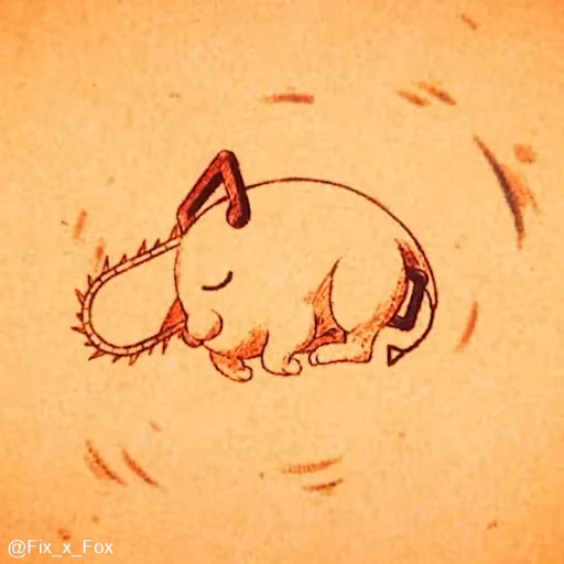 😴 Стикер «Pochita» для Telegram