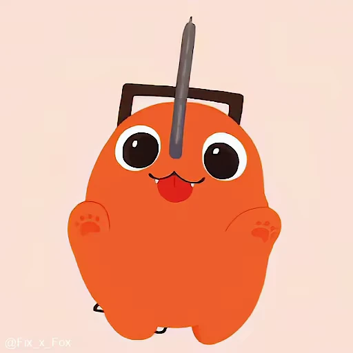 🥳 Стикер «Pochita» для Telegram
