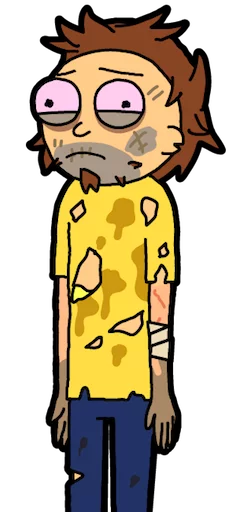😐 Стикер «Pocket Mortys» для Telegram