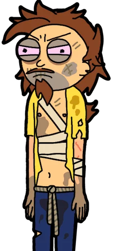 😐 Стикер «Pocket Mortys» для Telegram