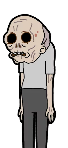 👴 Стикер «Pocket Mortys» для Telegram