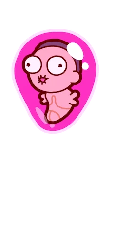 👽 Стикер «Pocket Mortys» для Telegram
