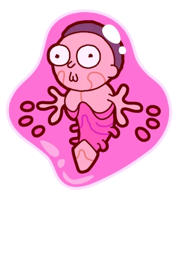 👽 Стикер «Pocket Mortys» для Telegram