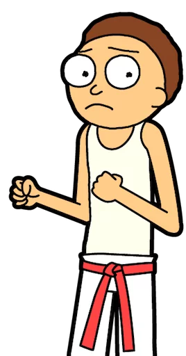 👘 Стикер «Pocket Mortys» для Telegram
