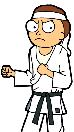 👘 Стикер «Pocket Mortys» для Telegram
