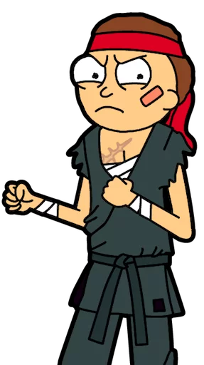 👘 Стикер «Pocket Mortys» для Telegram