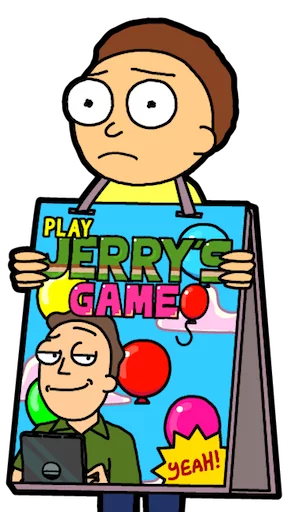 🍎 Стикер «Pocket Mortys» для Telegram