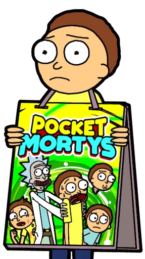🍎 Стикер «Pocket Mortys» для Telegram