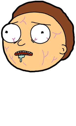 🤕 Стикер «Pocket Mortys» для Telegram