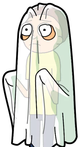 👻 Стикер «Pocket Mortys» для Telegram