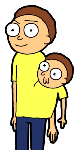 👬 Стикер «Pocket Mortys» для Telegram