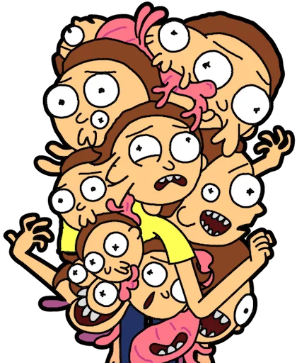 👬 Стикер «Pocket Mortys» для Telegram