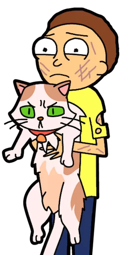 🐱 Стикер «Pocket Mortys» для Telegram