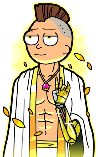 ⛪ Стикер «Pocket Mortys» для Telegram