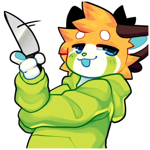 🔪 Стикер «PockyPack» для Telegram