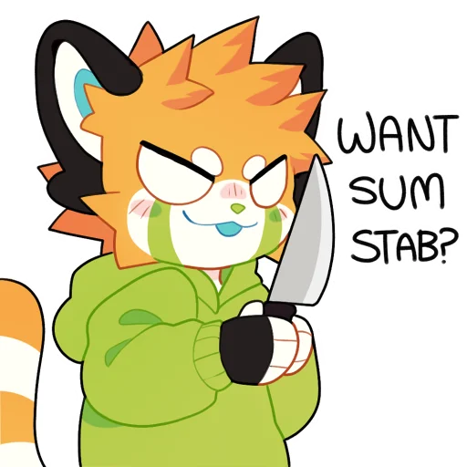 🔪 Стикер «PockyPack» для Telegram