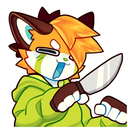 🔪 Стикер «PockyPack2» для Telegram