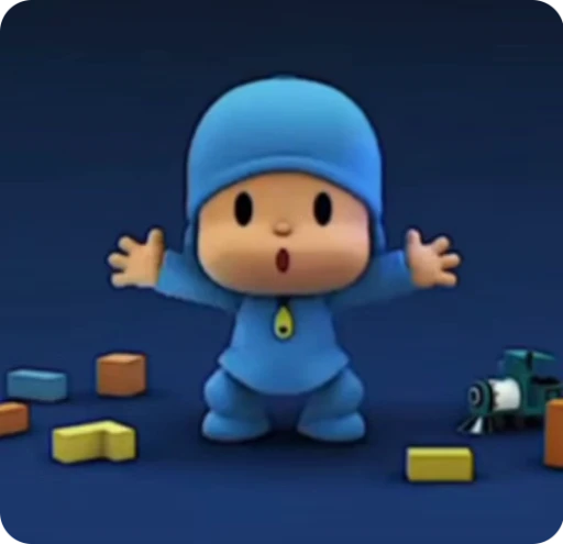 😯 Стикер «Pocoyo» для Telegram