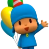 Стикер 38 ❤️ Набор эмоджи по мульту «Pocoyo Покойо»