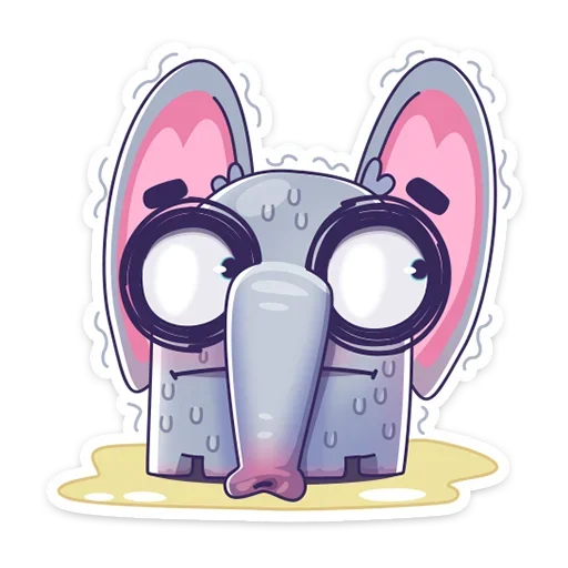 😣 Стикер «Подозрительный Слон» для Telegram