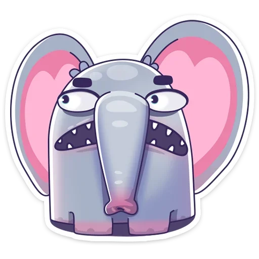 😁 Стикер «Подозрительный Слон» для Telegram