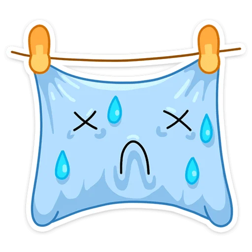 😵 Стикер «Подушка» для Telegram