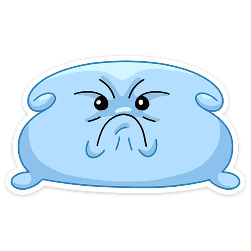 😠 Стикер «Подушка» для Telegram