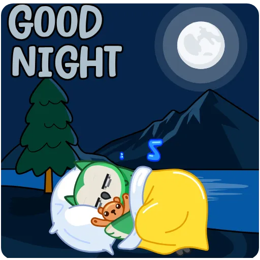🌙 Стикер «Poe» для Telegram